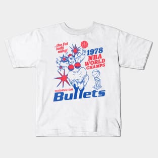 Defunct Washington Bullets 1978 World Champs Kids T-Shirt